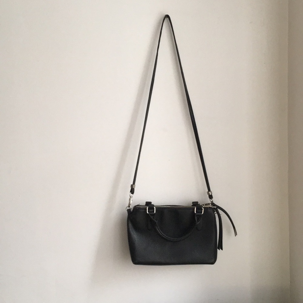 Black forever 21 faux leather bag